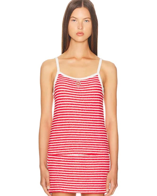 Striped Red & White Matching Set - Image 3