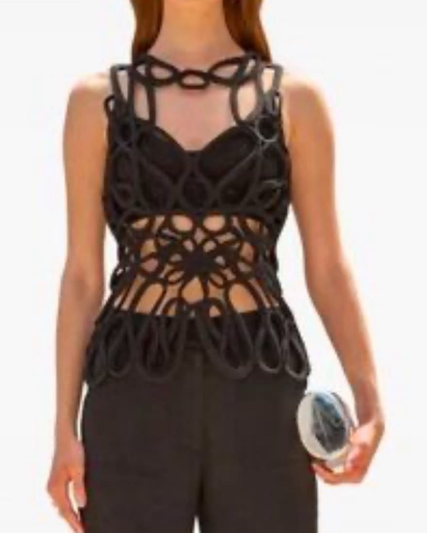 Cult Gaia DANICA CROCHET TOP - Image 3