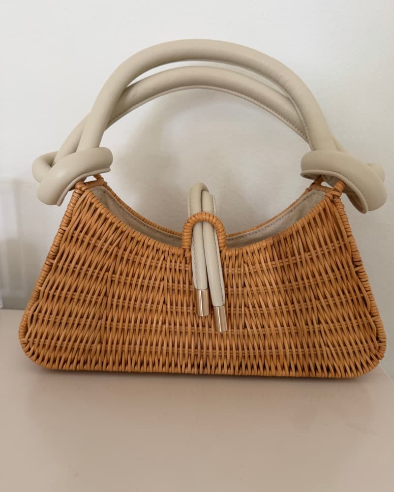Cult Gaia Rattan Shoulder Bag - Image 1