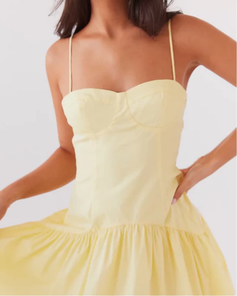 Peppermayo Yellow Ruffle Mini Dress - Image 6