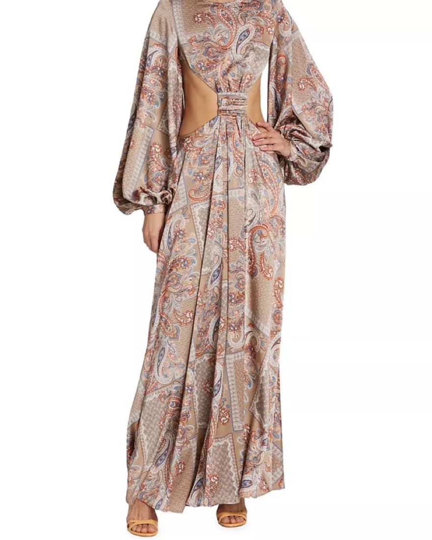 Bronx And Banco Noelle Paisley Gown  - Image 3