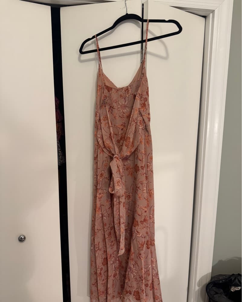 Floral Maxi Dress with Tie Waist - Image 3