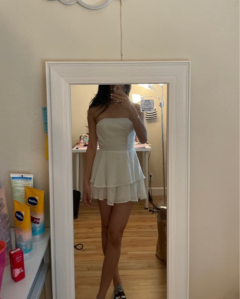 Princess Polly White Graduation Dress - Image 1