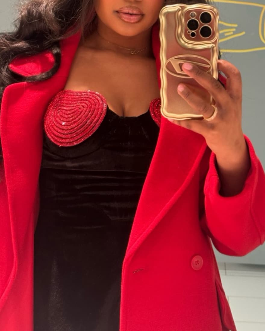 Red Trench Coat Purchasred At H&M - Image 2