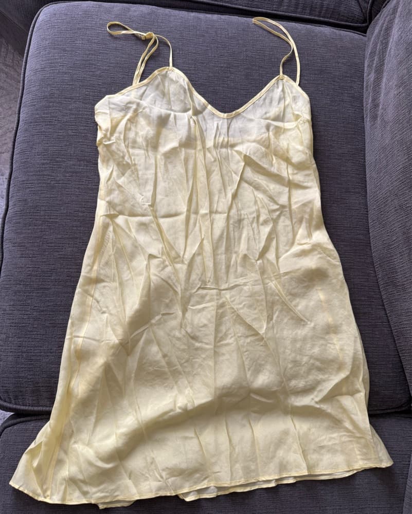 Miguelina Yellow Lace Dress  - Image 2