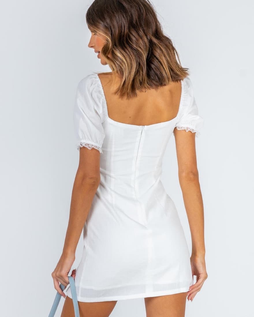 Princess Polly White Mini Dress - Image 5