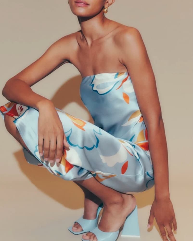 Reformation Joana Silk Dress - Image 2
