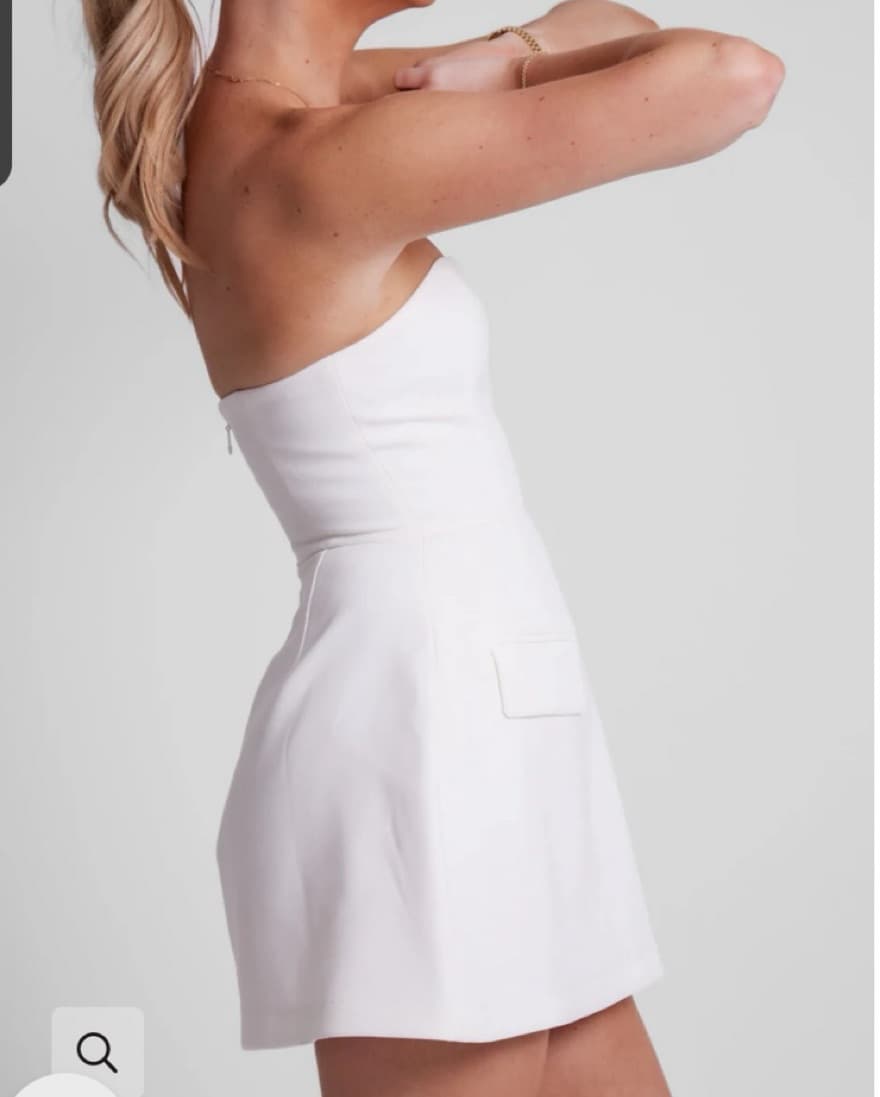 Strapless Bubble Mini Dress - Image 2