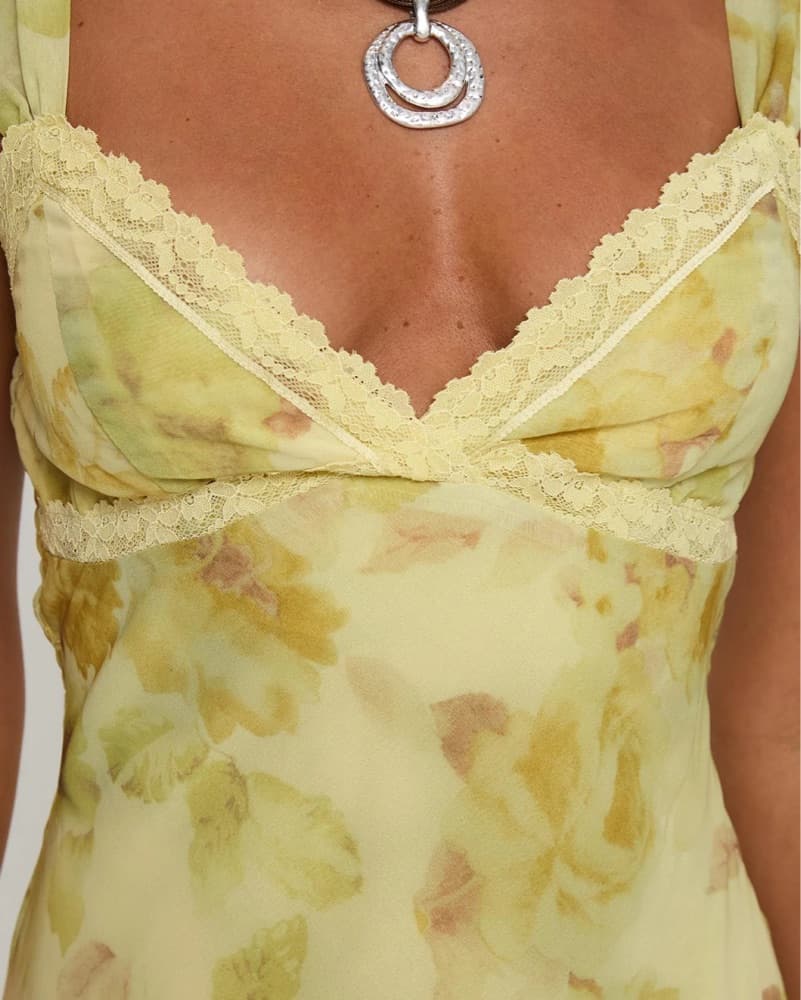 Fernwood Maxi Dress Yellow Multi - Image 3