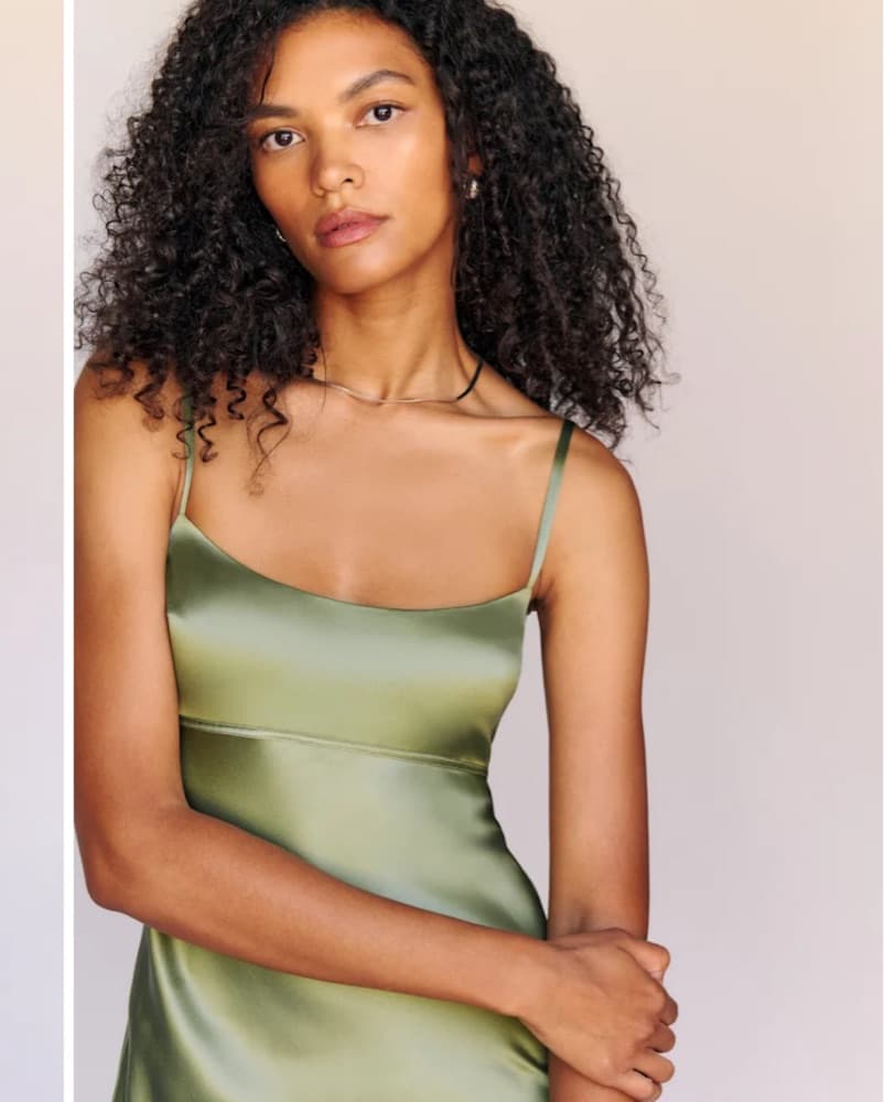  Satin Midi Dress - Kailyn Silk Dress - Image 4