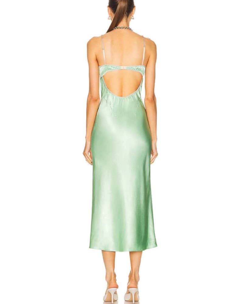 Anna October Waterlily Satin Dress - Image 5