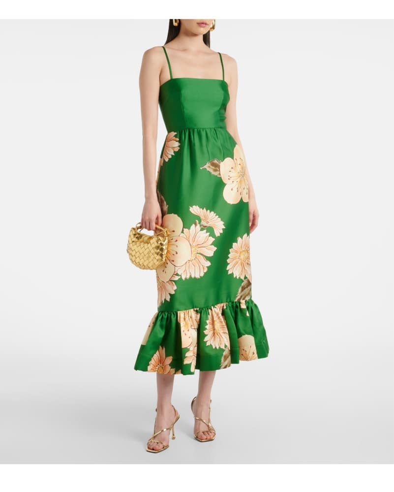 Alemais Green Midi Dress - Image 1