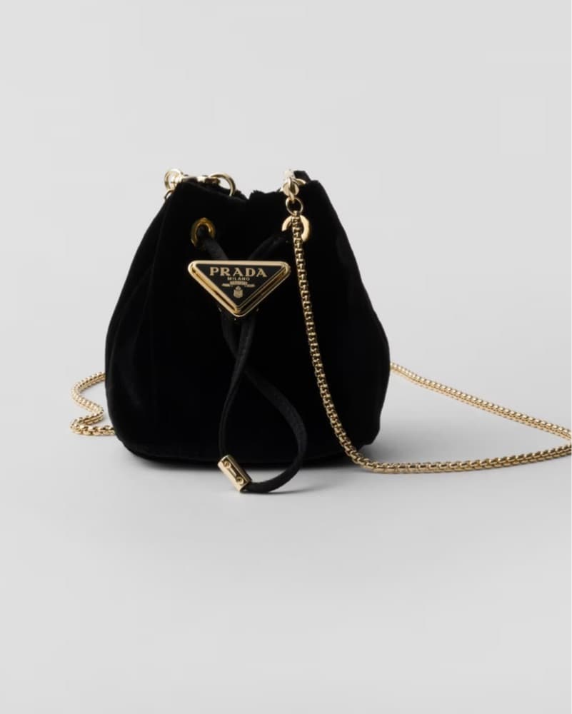 Prada Velvet Mini Coin Pouch - Image 1