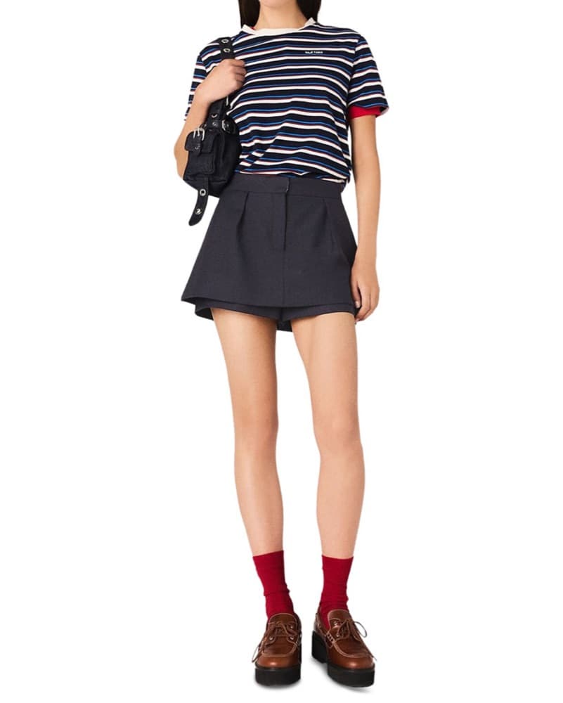 Maje Navy Skort - Image 3