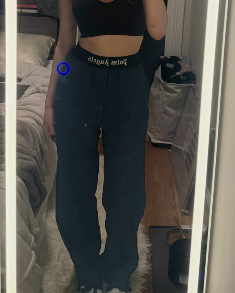 Palm Angels denim pull on pants - Image 3