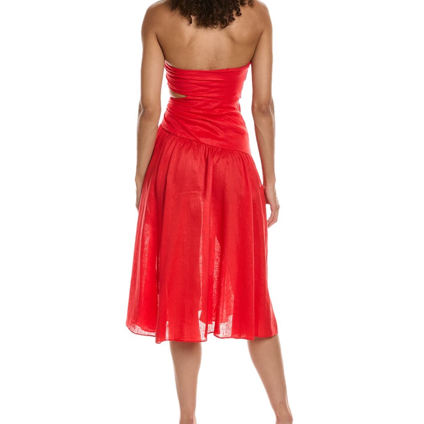 Red Zimmermann Linen Dress - Image 2