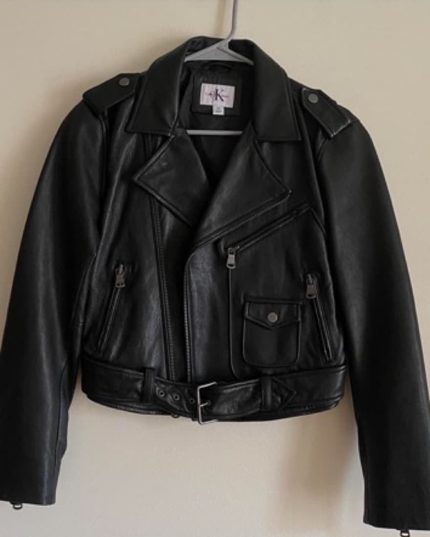 Calvin Klein Leather Jacket - Image 1