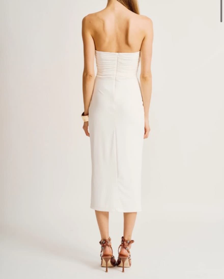 Torn By Ronny Kobo Selena Dress Ivory  - Image 4