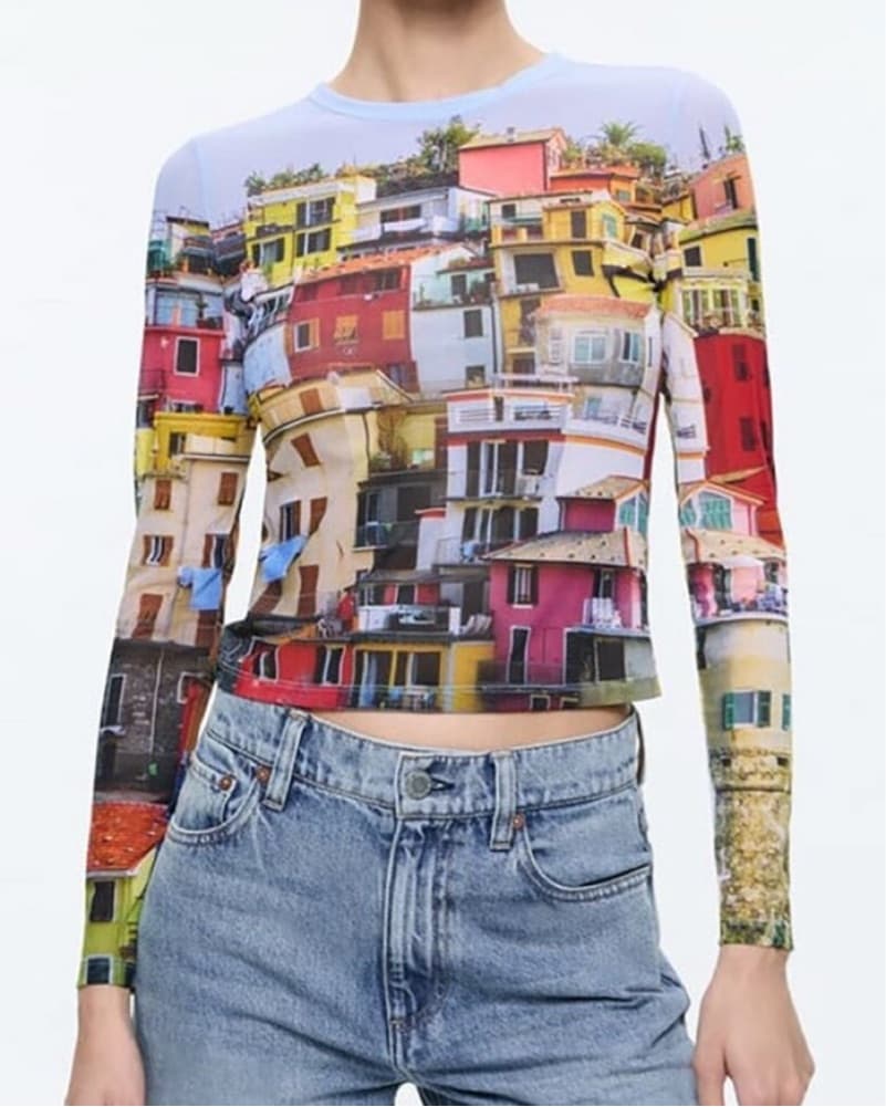 alice + olivia Delaina Mesh Top - Image 1