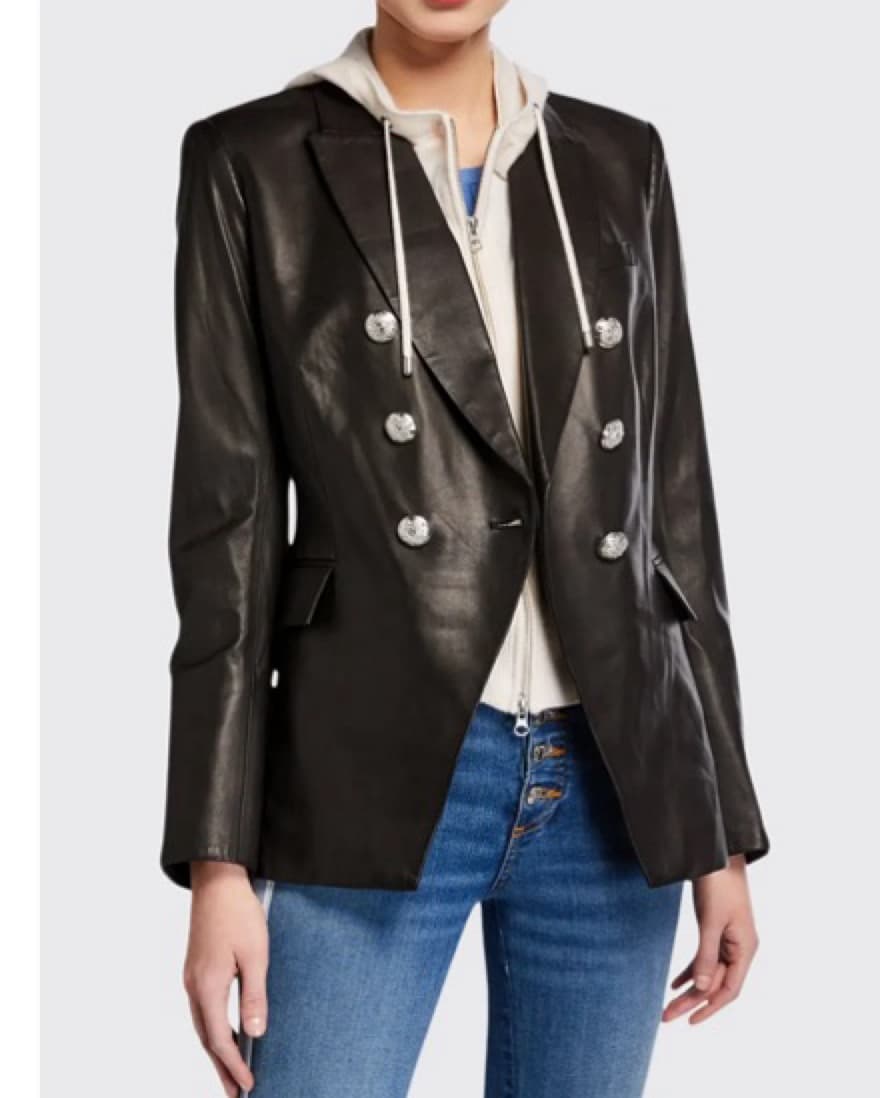 VERONICA BEARD Miller Leather Dickey  - Image 1