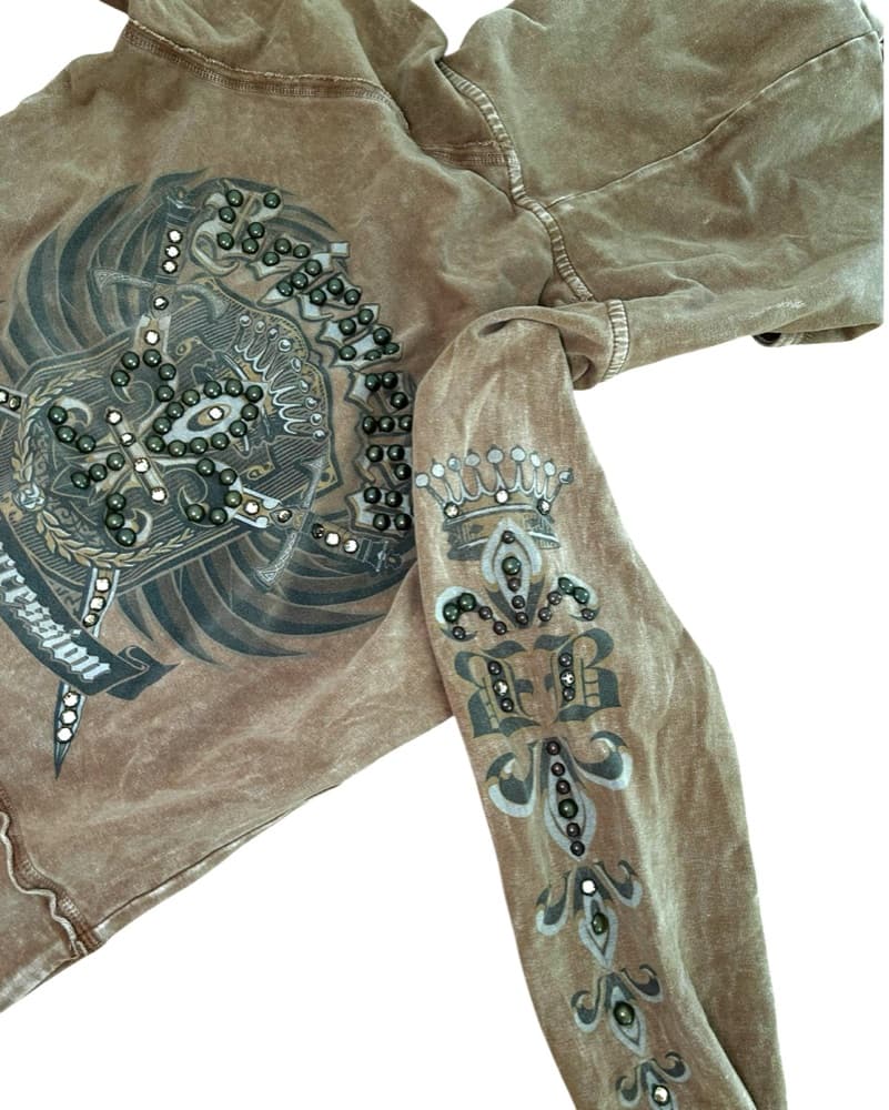 CRYSTAL STUDDED VINTAGE JACKET - Image 2