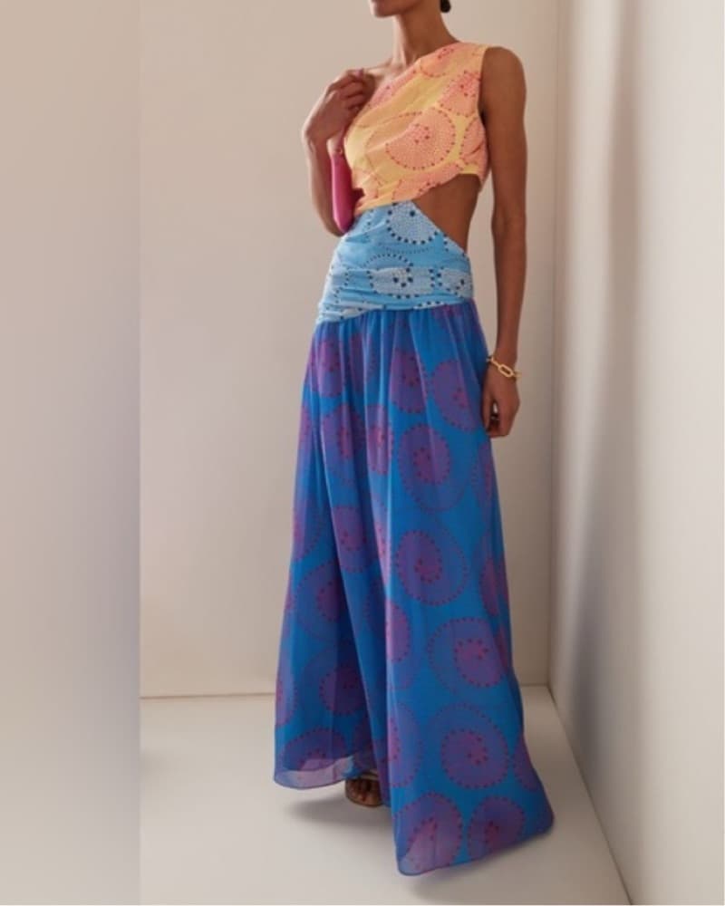 Vibrant Patterned Maxi Dress - Image 2