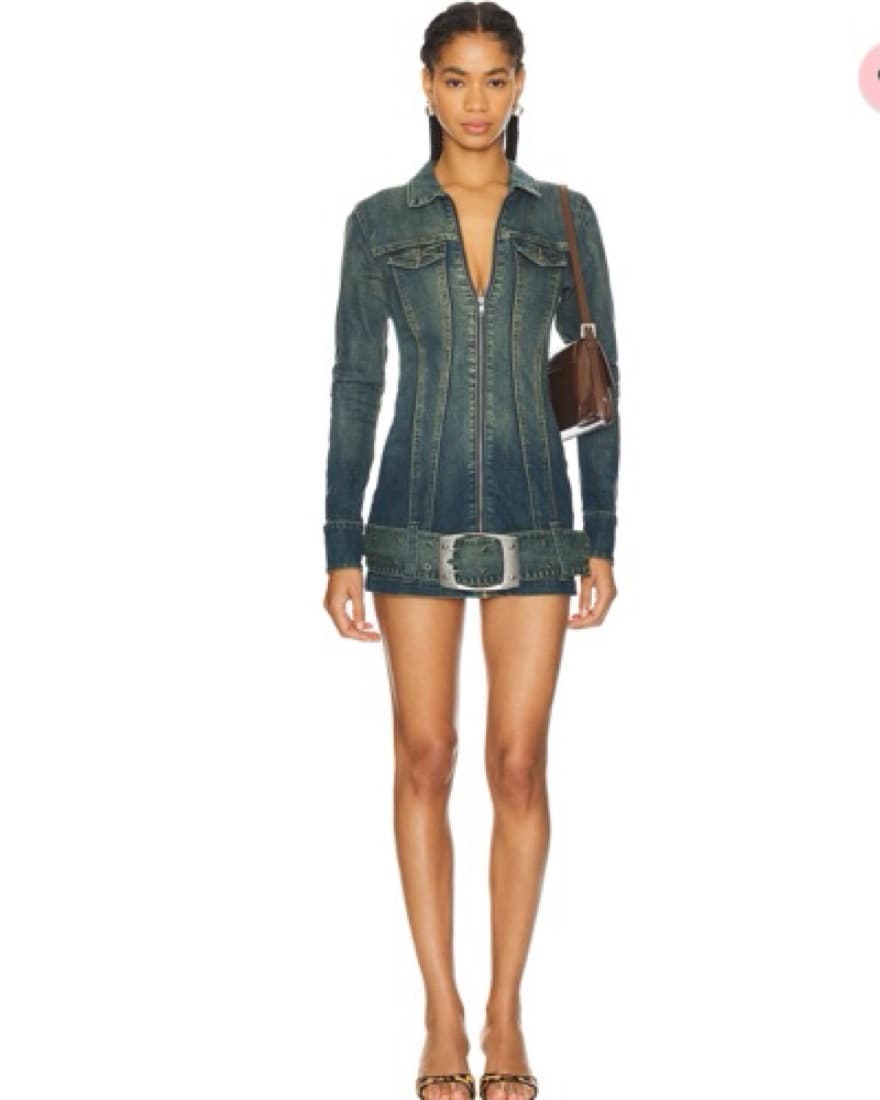 Jaded London Denim belt dress  - Image 1
