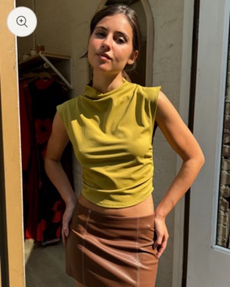Olive Green Isalis Top - Image 1