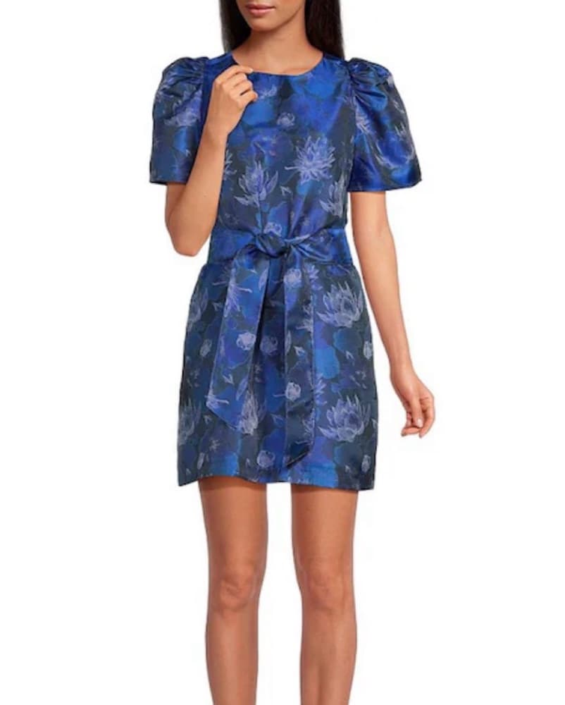 Abbey Glass Marty Floral Print Jacquard - Image 1
