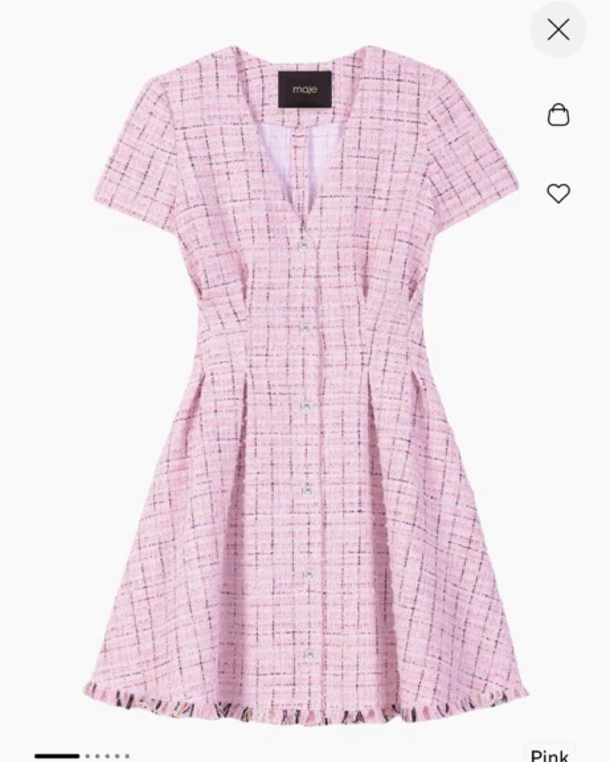 MAJE Tweed Dress - Image 2