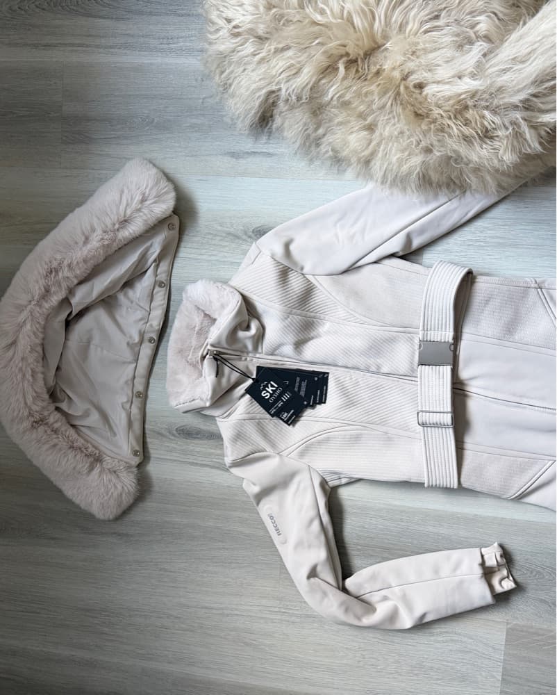 Oysho Mongolian Fur Ski Suit Set Small - Image 4