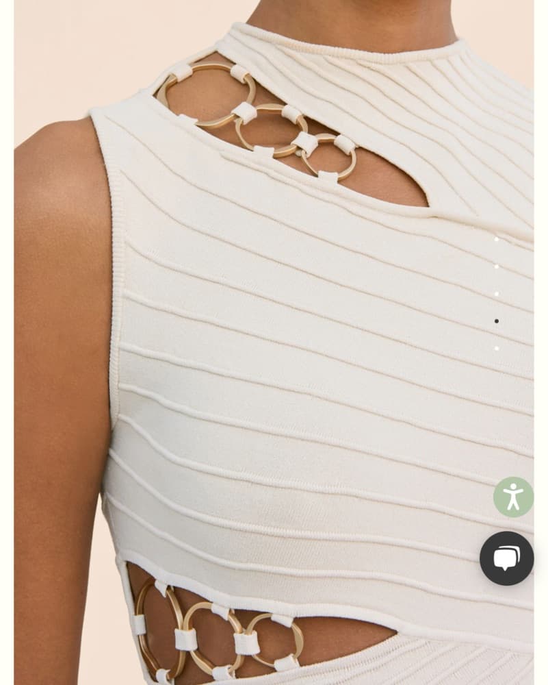 New Season Cult Gaia Cream Mini Dress  - Image 3