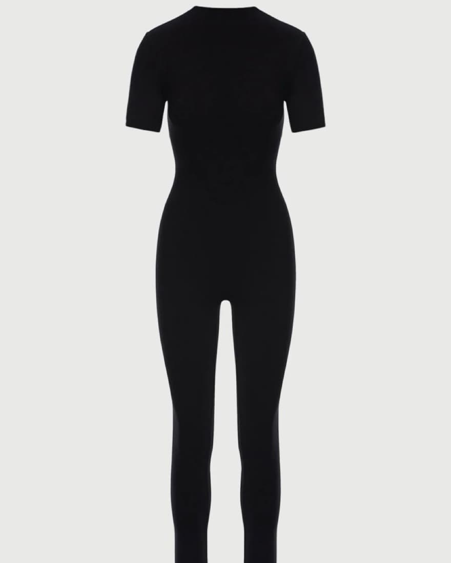 Naked Wardrobe Sleek Black Jumpsuit - Image 2
