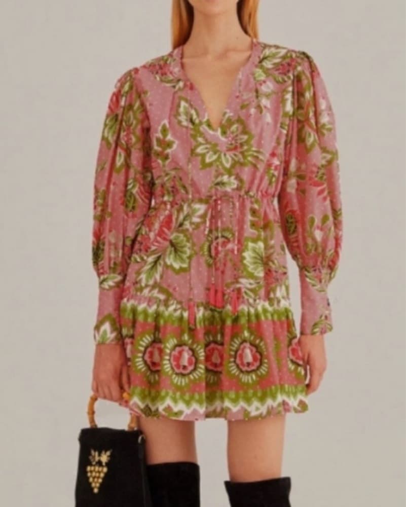 FARM Rio Aura Peasant Dress - Image 5