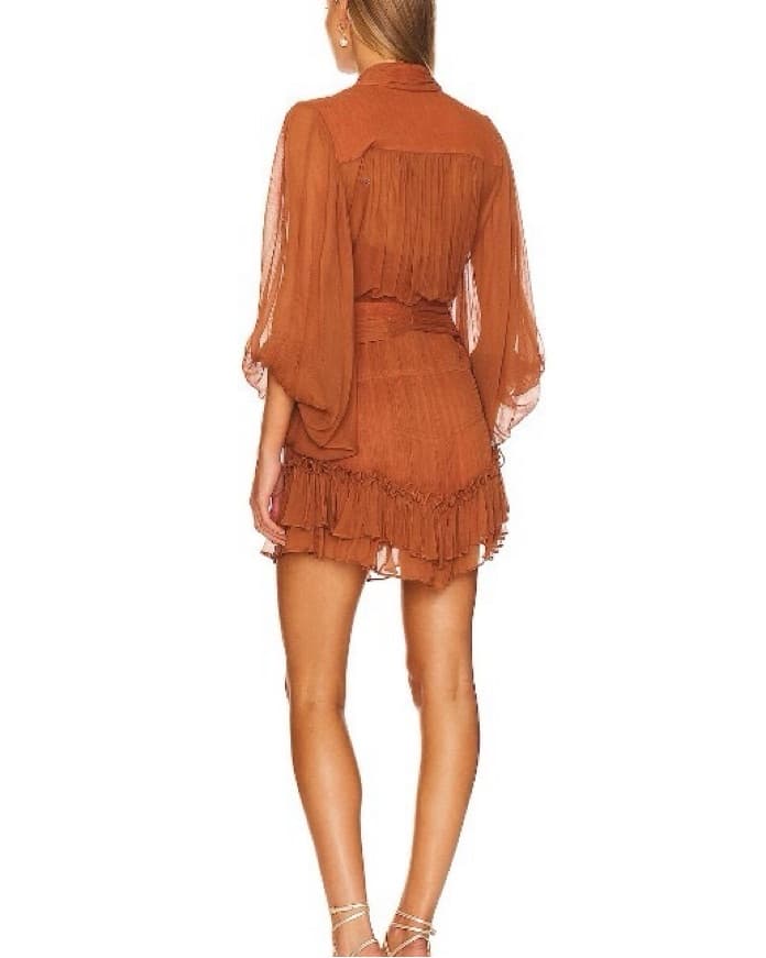 Shona Joy Leonie Button Up Ruched Dress  - Image 3