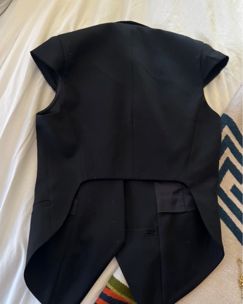 Helmut Lang Black Tailored Vest - Image 6
