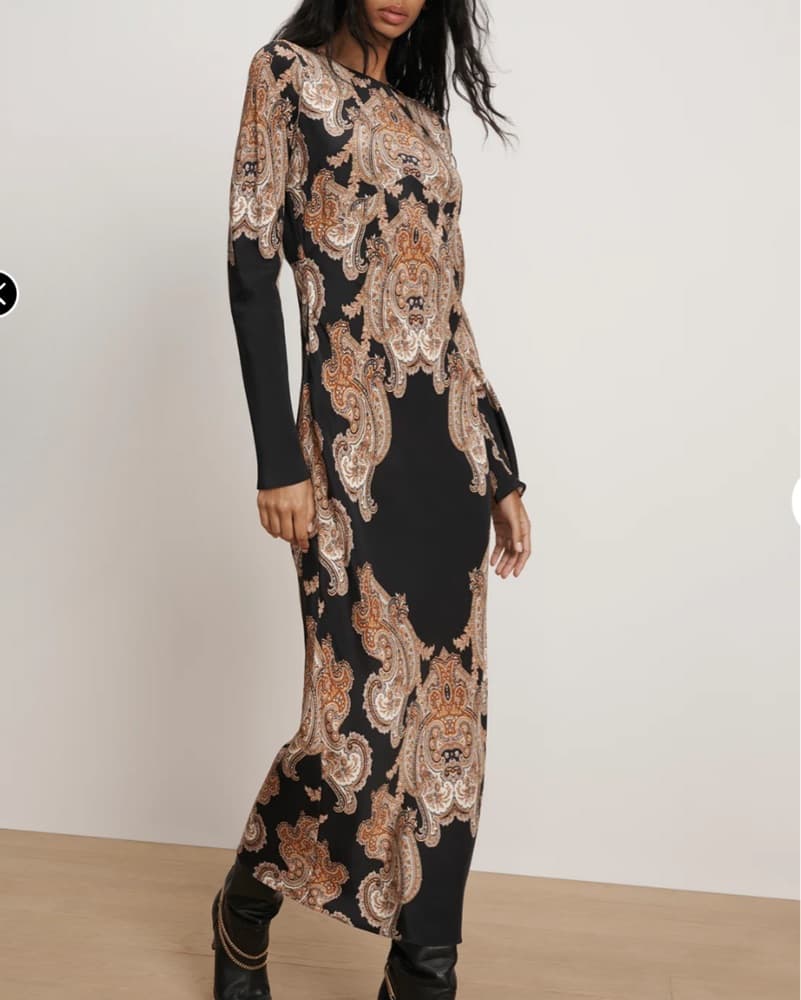 Veronica Beard Silk Paisley Dress - Image 2
