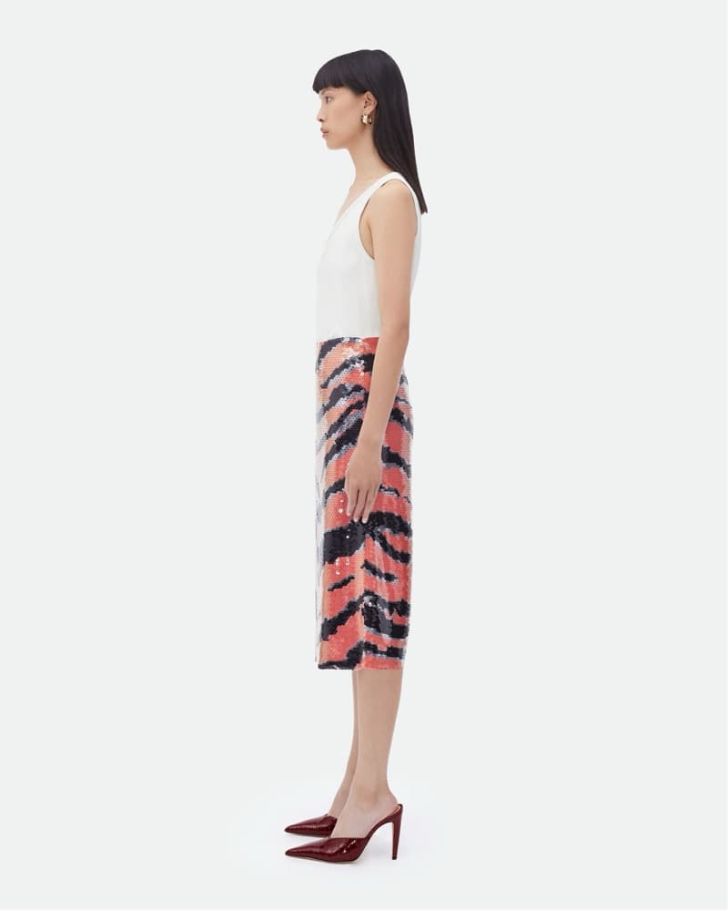 Bottega Veneta Tiger Sequin Skirt - Image 6