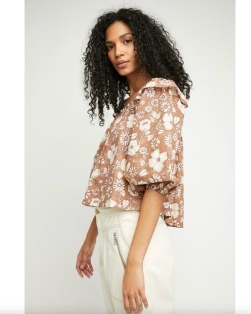 Free People Miss Daisy Printed Top - Image 1