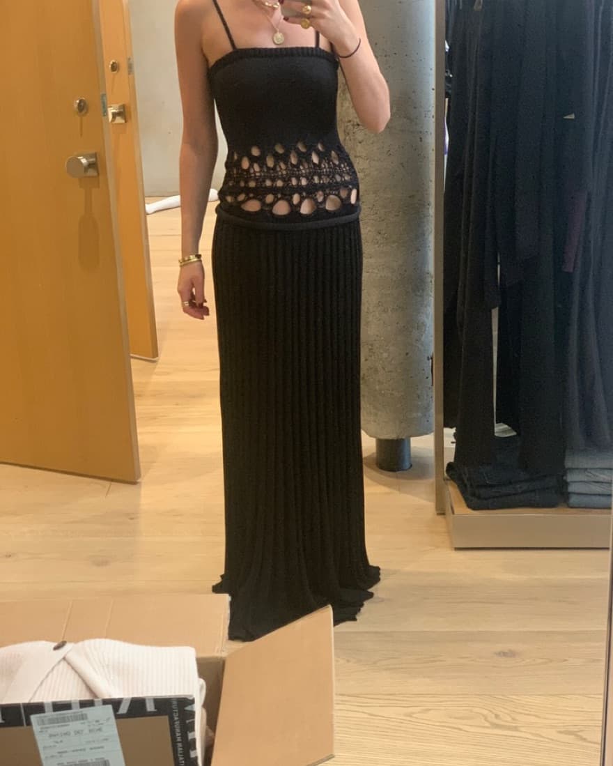 Christopher Esber Crochet Cutout Dress - Image 1