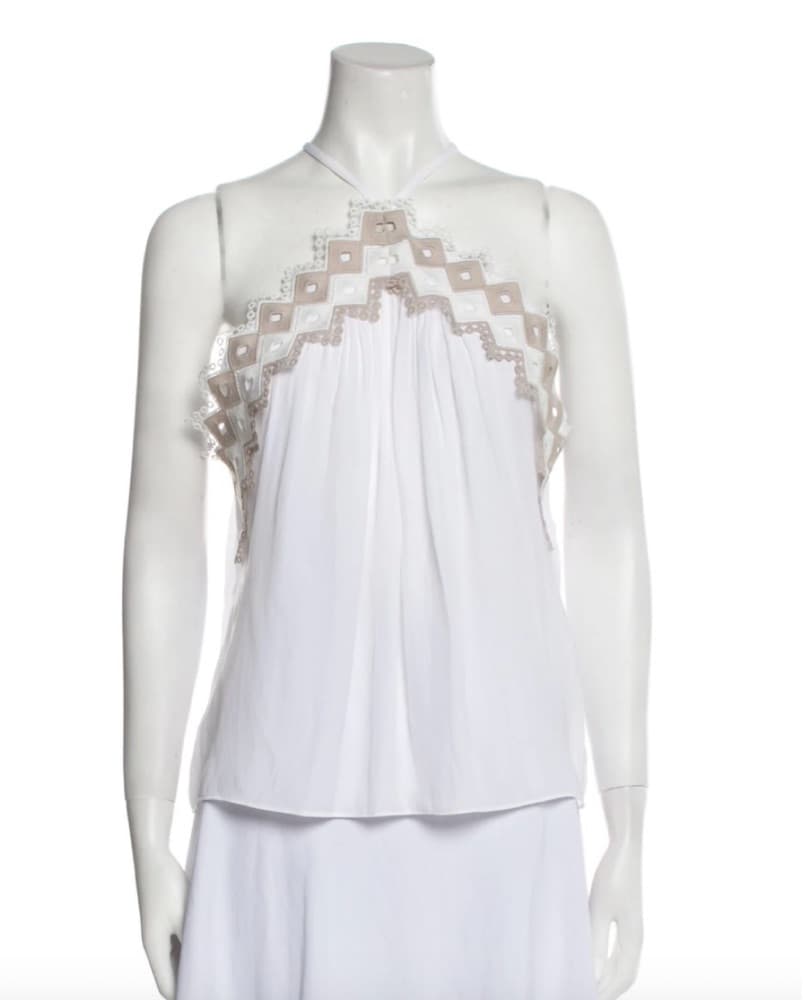Halterneck Sleeveless Blouse - Image 1