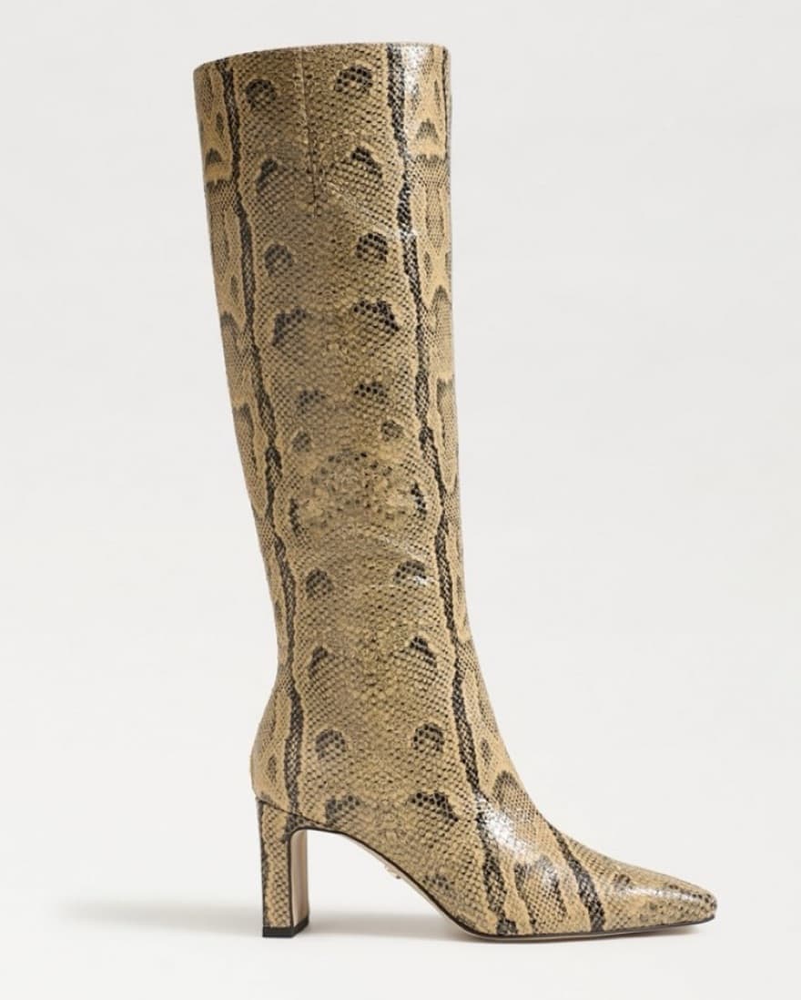 Leather Snakeskin Boots - Image 2