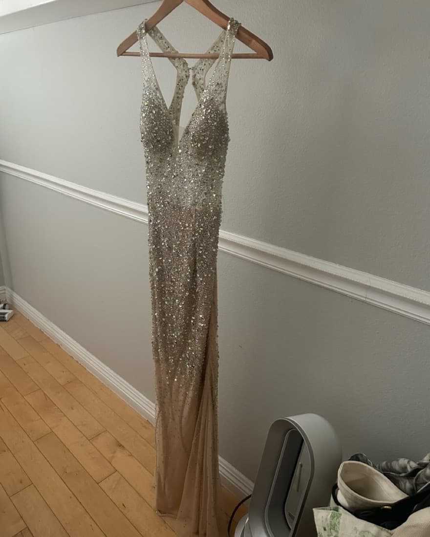 Open Back Rhinestone Dress  - Image 6