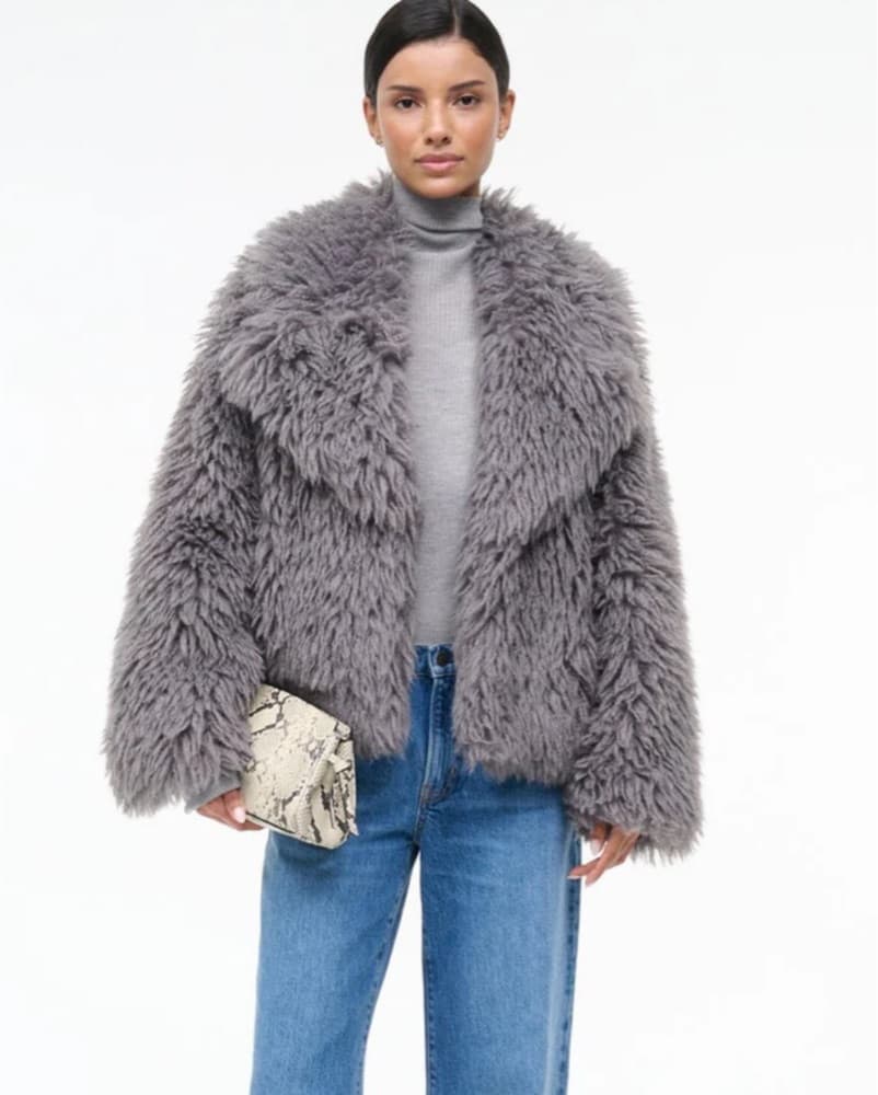 Staud Soprano Faux Fur Coat - Image 1