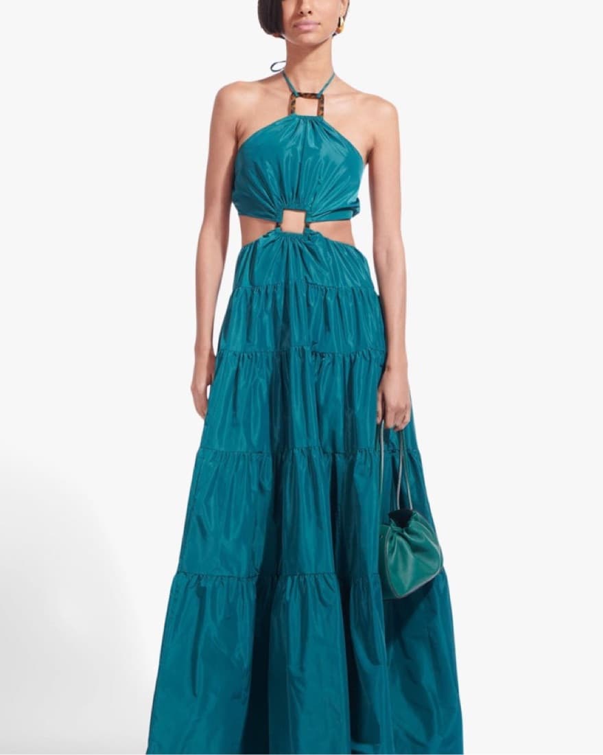 Staud Dome Dress In Coastal Teal  - Image 2