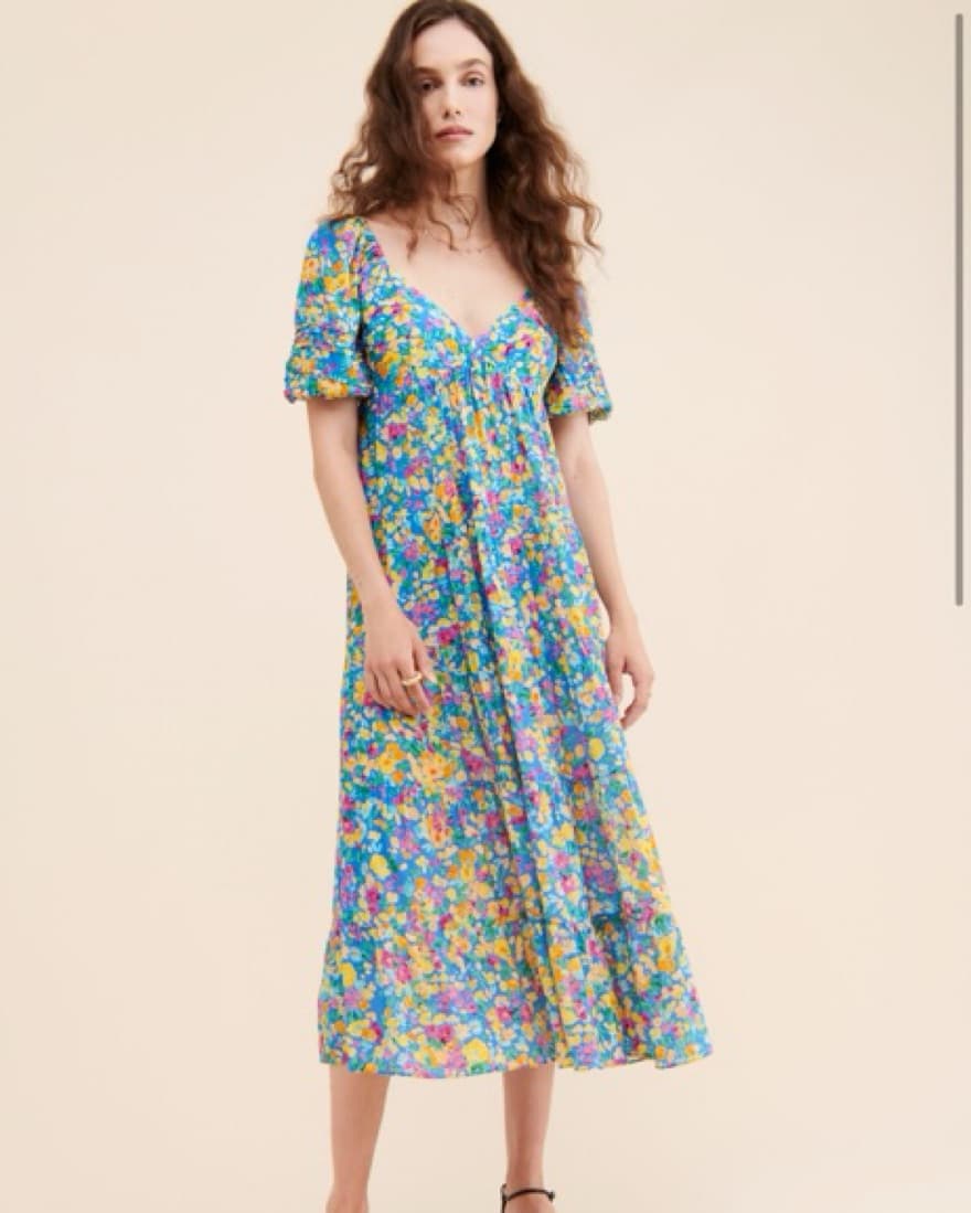 Saylor Annaleise Floral Midi Dress - Image 1