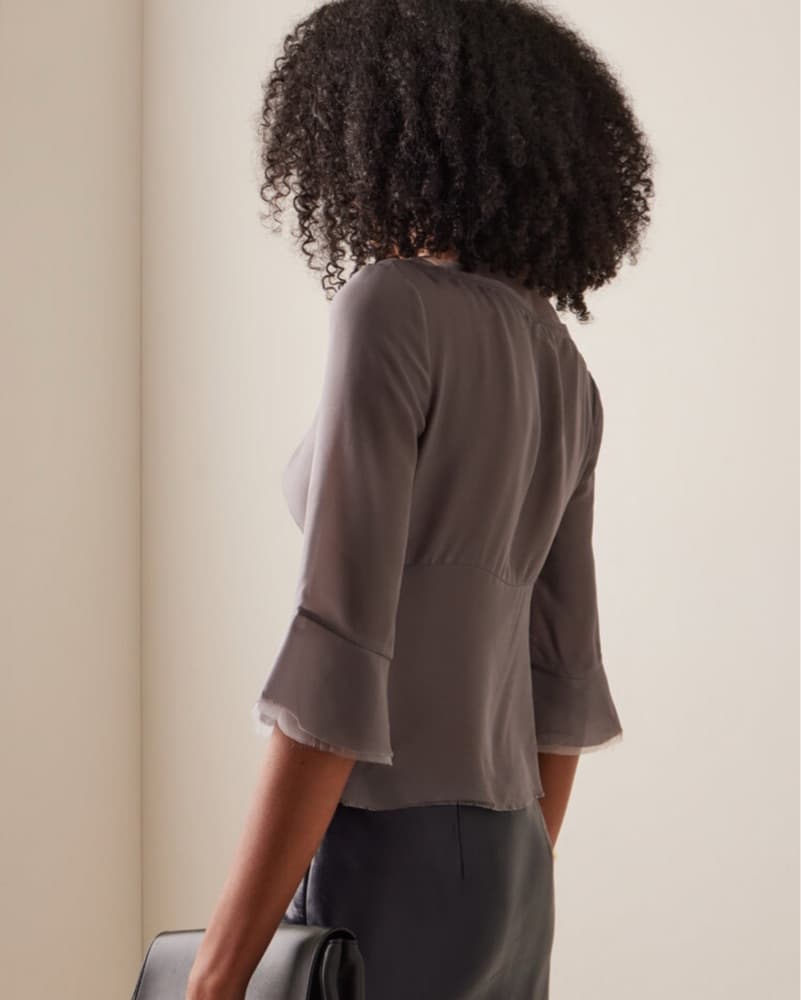 Staud Jenny Silk Top - Image 3