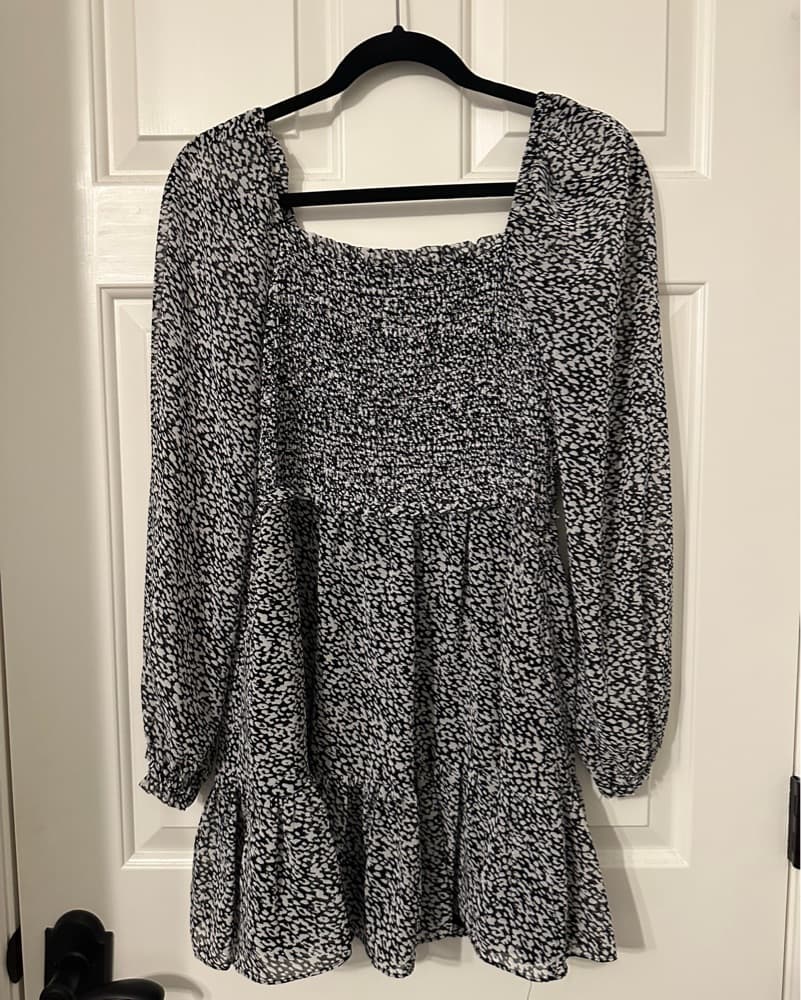 1.State Smock Ruffle Hem Mini Dress  - Image 3