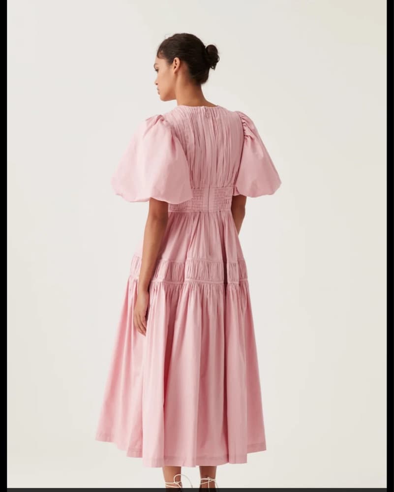 Aje Fallingwater Gathered Midi Dress - Image 2