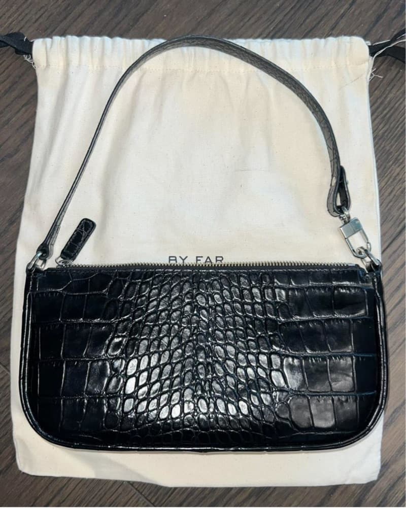 By Far Rachel Croco Shoulder Bag - Image 1